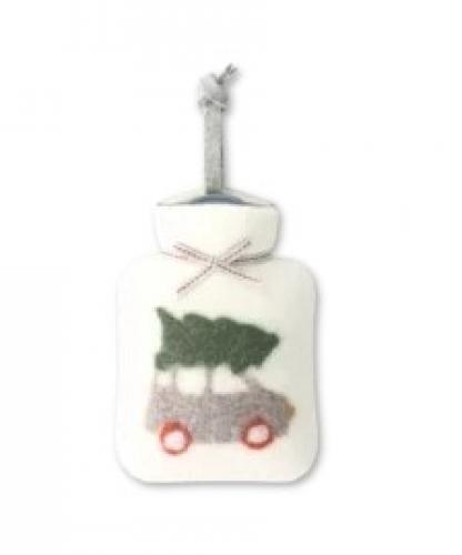 Dorothee Lehnen Miniwärmflasche Weihnachtsauto, peyote