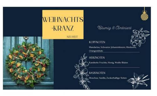 Collines de Provence Kerze Weihnachtskranz 75g