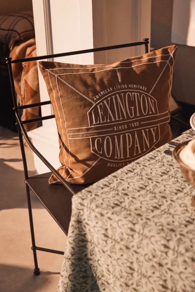 Lexington Kissenbezug Logo Wasched Organic Cotton 