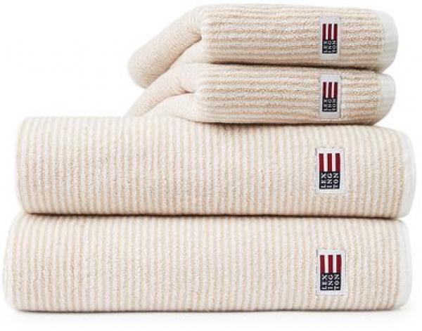 Lexington Handtuch Icons Original Towel White/Tan Striped, Schoen, Trendig, Modern Lexington Handtuch Icons Original Towel White/Tan Striped, Schoen, Trendig, Modern