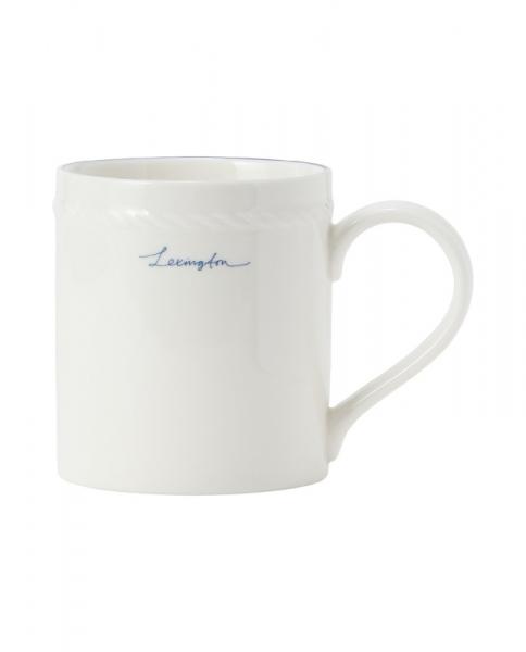 Lexington Porcelain Mug White Beige Lexington Porcelain Mug White Beige