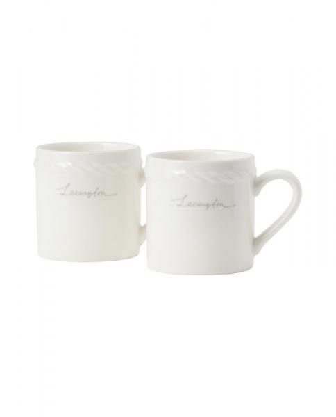 Lexington Porcelain Espresso Mug White Beige