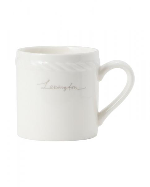 Lexington Porcelain Espresso Mug White Beige