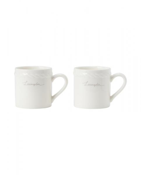 Lexington Porcelain Espresso Mug White Beige