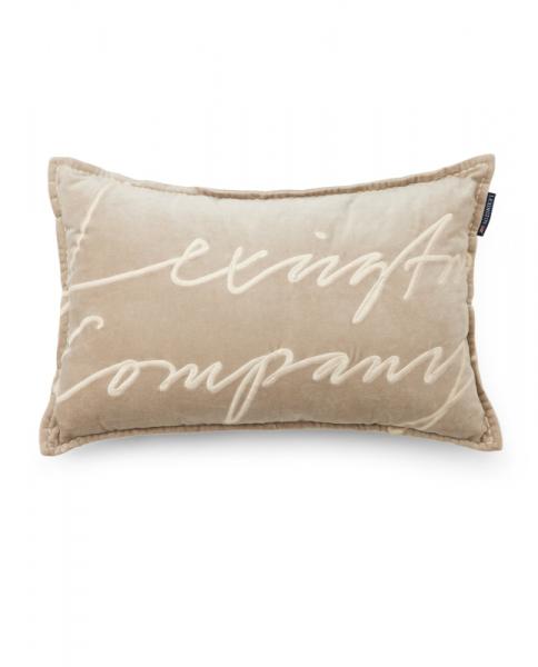 Lexington Logo Organic Cotton Velvet 60x40 Beige Lexington Logo Organic Cotton Velvet 60x40 Beige