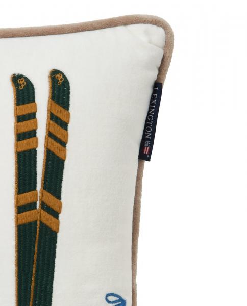 Lexington Kissenbezug Skis and Poles Organic Cotton Velvet Lexington Kissenbezug Skis and Poles Organic Cotton Velvet