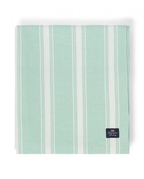 Lexington Tischdecke Striped Linen/Cotton green, white