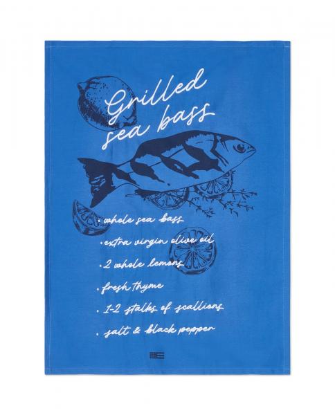Lexington Organic Cotton Grilled Sea Bass Kitchentowel