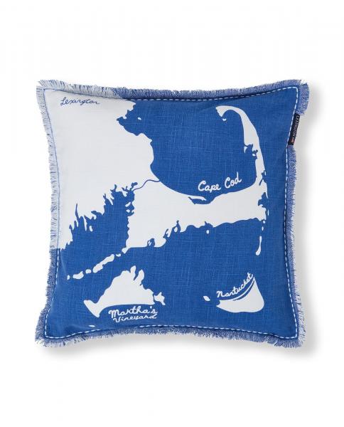 Lexington Map Printed Organic Cotton Kissenbezug