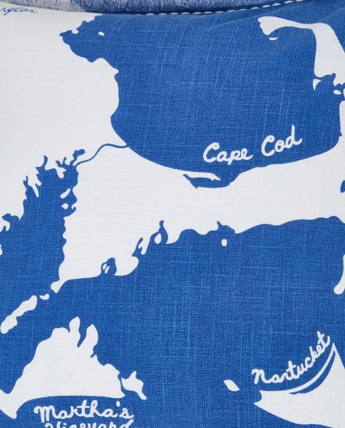 Lexington Map Printed Organic Cotton Kissenbezug