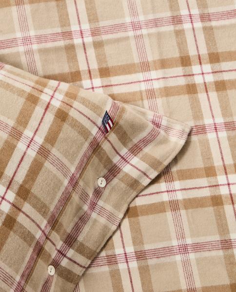 Lexington Bettwäsche Checked Cotton Flannel Fudge