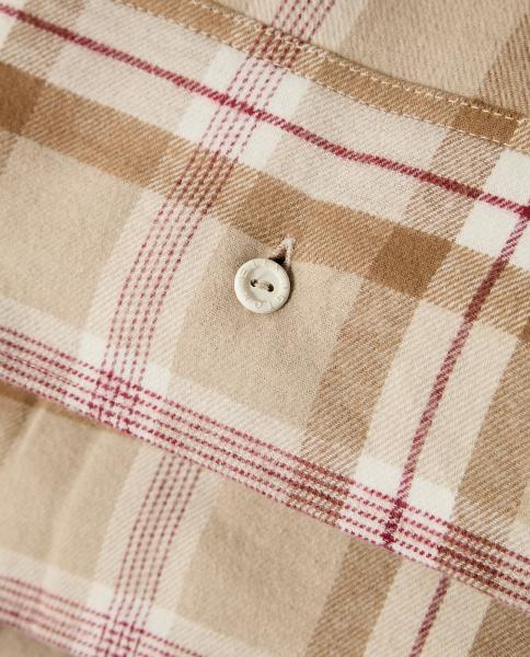 Lexington Bettwäsche Checked Cotton Flannel Fudge