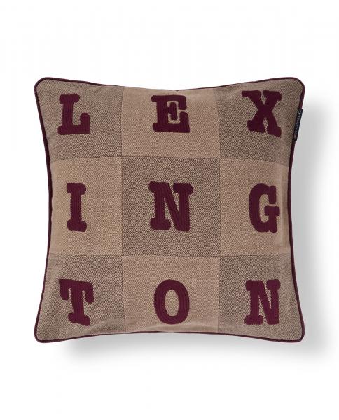 Lexington Kissenbezug Letter Patch Tweed Organic 