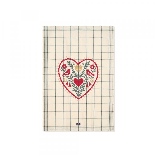 Lexington Küchentuch, Lexington Heart, Lexington Geschirrtuch, Lexington Küche, Küchentuch Herz, Geschirrtuch Herzmotiv, Küchentuch Leinen, Geschirrtuch Leinen Baumwolle, Leinen Küchentuch, Halbleinen Geschirrtuch,