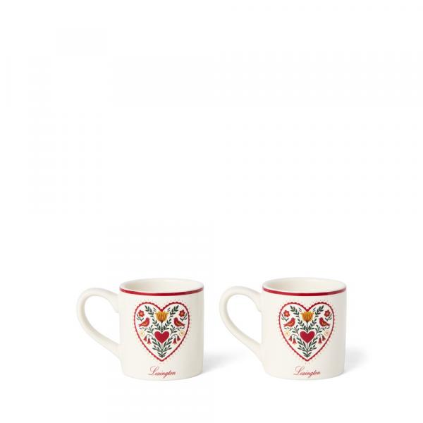 Lexington Mini Mug, Lexington Christmas Tree Becher, Lexington Weihnachten, Lexington Stoneware, Weihnachtsbecher, Weihnachtstasse, Tannenbaum Tasse, Mini Becher Steinzeug, Espressobecher Weihnachten, Espressotassen 2er Set
