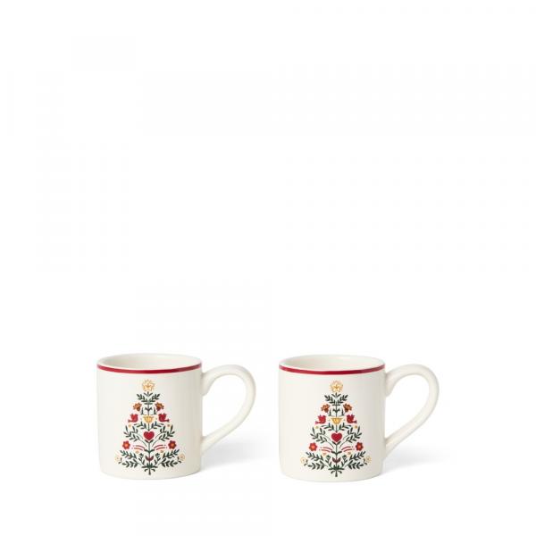 Lexington Mini Mug, Lexington Christmas Tree Becher, Lexington Weihnachten, Lexington Stoneware, Weihnachtsbecher, Weihnachtstasse, Tannenbaum Tasse, Mini Becher Steinzeug, Espressobecher Weihnachten, Espressotassen 2er Set