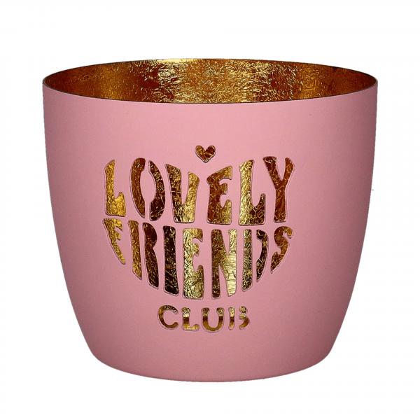 Gift Company Madras Lovely friends club, rosa, gold