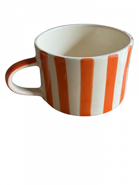 Musango Mugs Candy Strip Tangerine