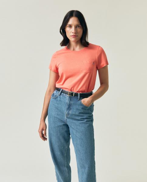 Lexington Cotton Modal Blend Classic Tee Coral