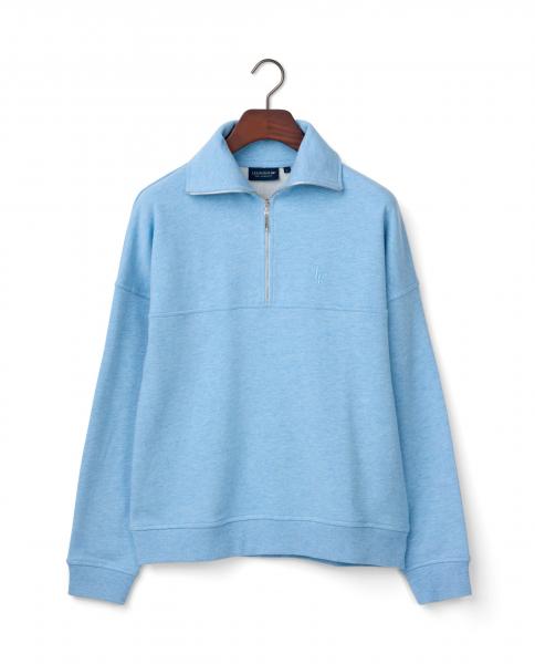 Lexington Half-Zip Logo Sweatshirt Light Blue Melange