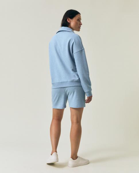 Lexington Half-Zip Logo Sweatshirt Light Blue Melange