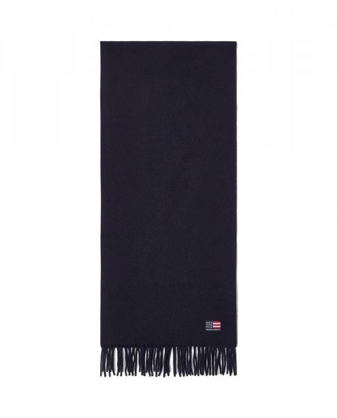 Lexington Recycled Wool Blend Scarf Dark Blue