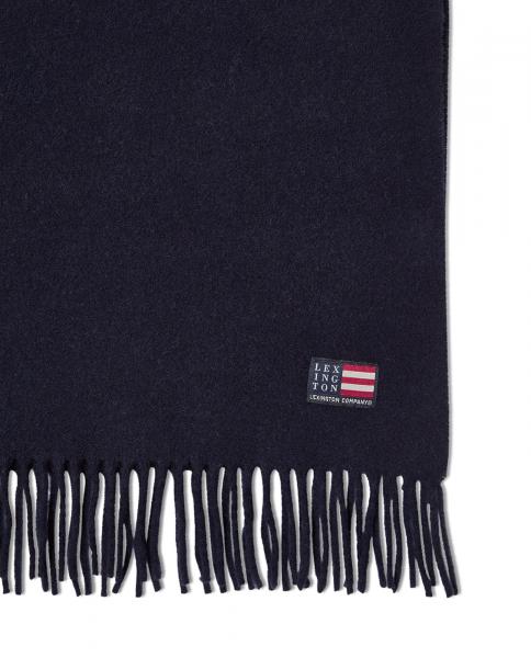 Lexington Recycled Wool Blend Scarf Dark Blue