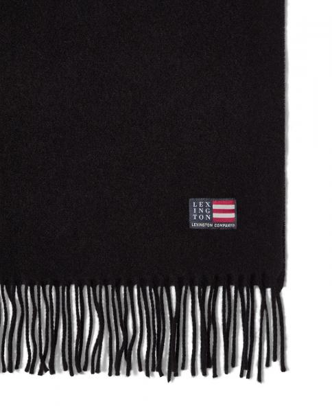 Lexington Recycled Wool Blend Scarf Black