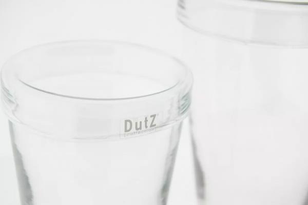DutZ Vase Folded Edge H20 / D13 clear