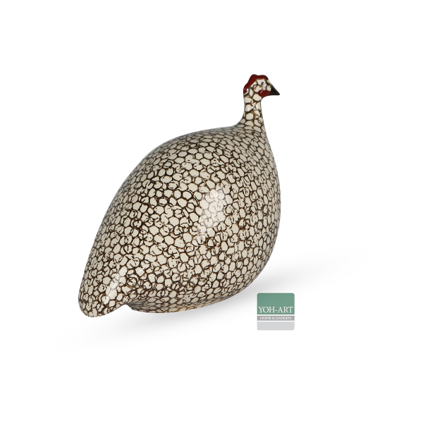 Perlhuhn gesprenkelt schwarz klein