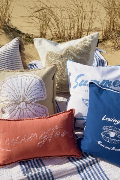 Lexington Shell Printed Organic Cotton Kissenbezug