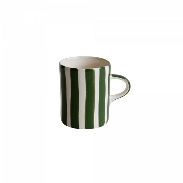 Musango Mugs Candy Strip Moss Green Musango Mugs Candy Strip Moss Green