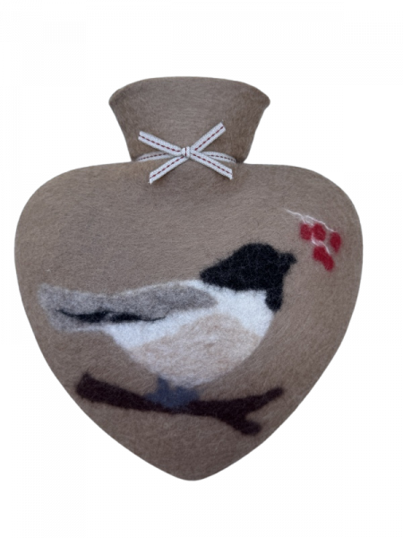 Dorothee Lehnen Herzwärmflasche Meise, tannin
