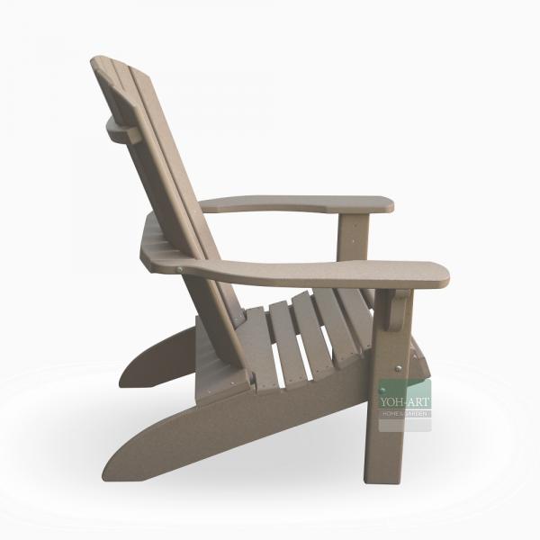 Adirondack Chair USA Classic Beige, Beige, Wood, Outdoor