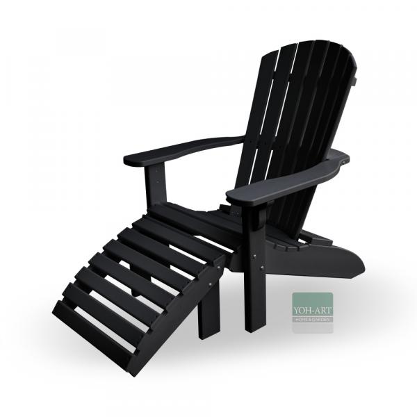Adirondack Chair USA Classic Black Adirondack Chair USA Classic Black