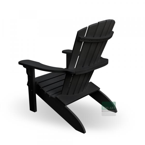 Adirondack Chair USA Classic Black Adirondack Chair USA Classic Black