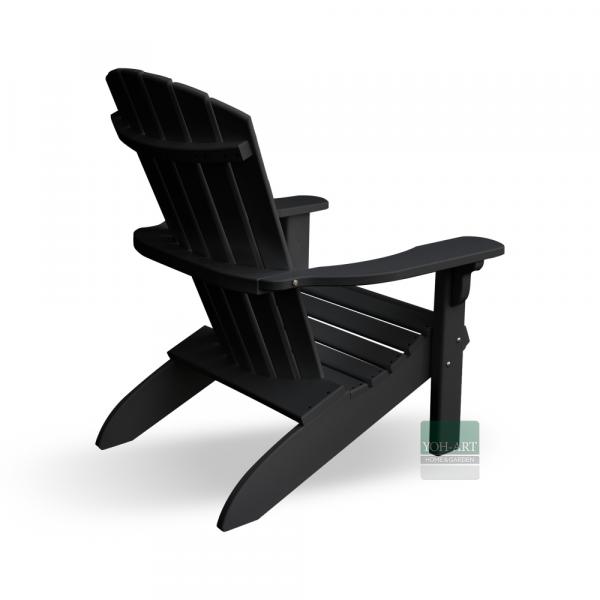 Adirondack Chair USA Classic Black Adirondack Chair USA Classic Black