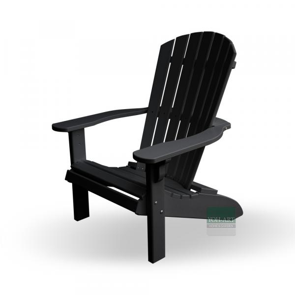 Adirondack Chair USA Classic Black Adirondack Chair USA Classic Black