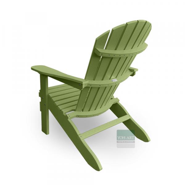 Adirondack Chair USA Classic Relax Kiwi Seitenansicht links hinten – klassischer Adirondack Chair