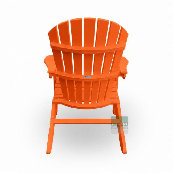 Ergonomischer Adirondack Chair USA Classic Relax Orange – komfortabler Outdoor-Sessel für Garten, Terrasse und Poolbereich.