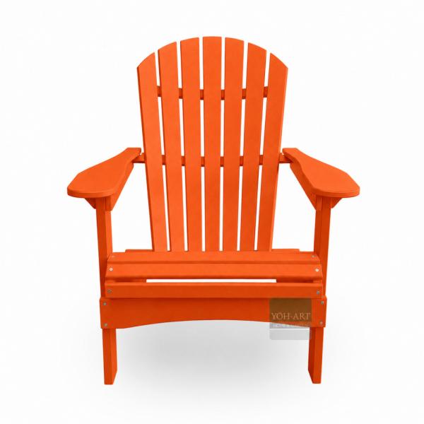 Moderner Adirondack Gartenstuhl USA Classic Relax Orange – hochwertiger Relaxsessel für stilvolle Outdoor-Wohnbereiche.