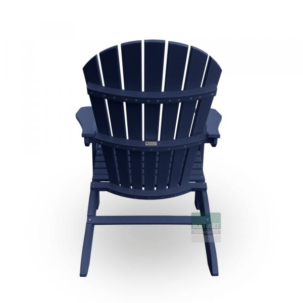 Adirondack Chair USA Classic Relax Patriot Blue Rückansicht – wetterfester Adirondack Gartenstuhl