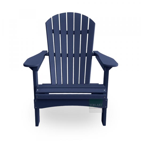Adirondack Chair USA Classic Relax Patriot Blue Vorderansicht – bequemer Adirondack Chair für Garten und Terrasse