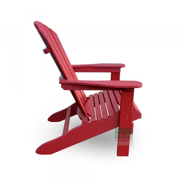 Adirondack Chair USA Classic Relax Red rechte Seitenansicht Outdoorstuhl