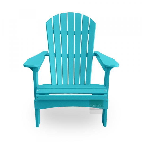 Adirondack Chair USA Classic Relax Türkis Vorderansicht – bequemer Adirondack Chair für Garten und Terrasse