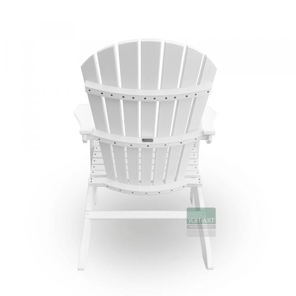 Adirondack Chair USA Classic Relax White Rückansicht – wetterfester Adirondack Gartenstuhl