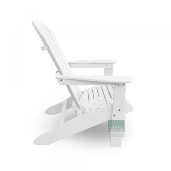 Adirondack Chair USA Classic Relax White rechte Seitenansicht – ergonomischer Relaxstuhl