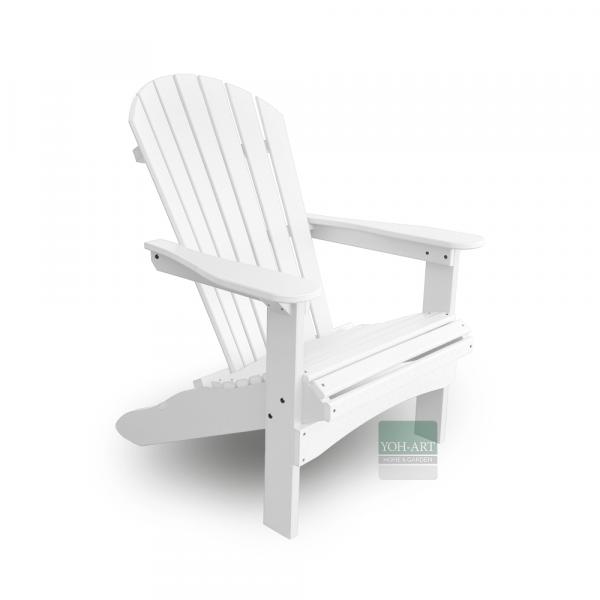Adirondack Chair USA Classic Relax White Seitenansicht rechts – moderner Adirondack Gartenstuhl