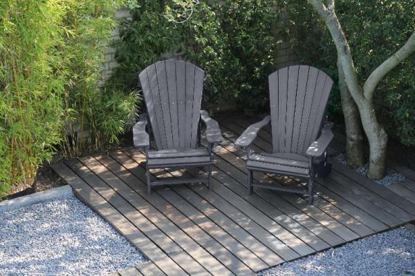 Adirondack Kanadischer Sessel Deckchair Classic Slate Grey
