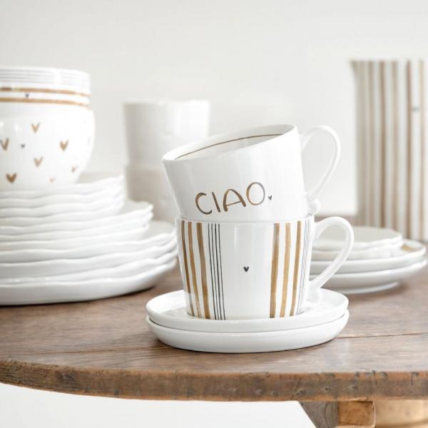 skandinavisches Geschirr schwarz-braun, moderne Kaffeetasse, Bastion Collections Neuheiten, Designer Tasse Keramik
